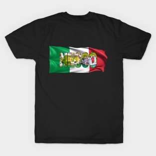 NESSO - Lake Como - Italy with Flag T-Shirt